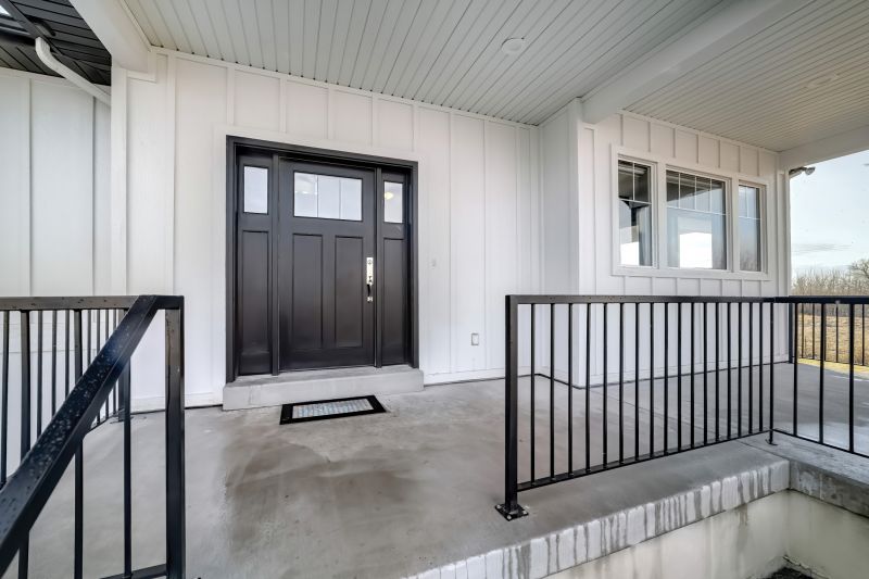 Metal Railing with Decorative Details
