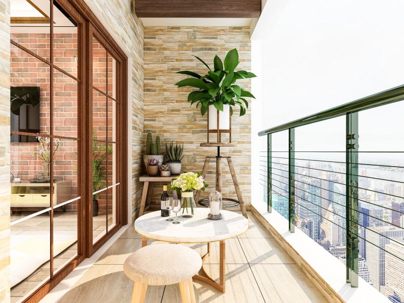 Stylish Glass Railing